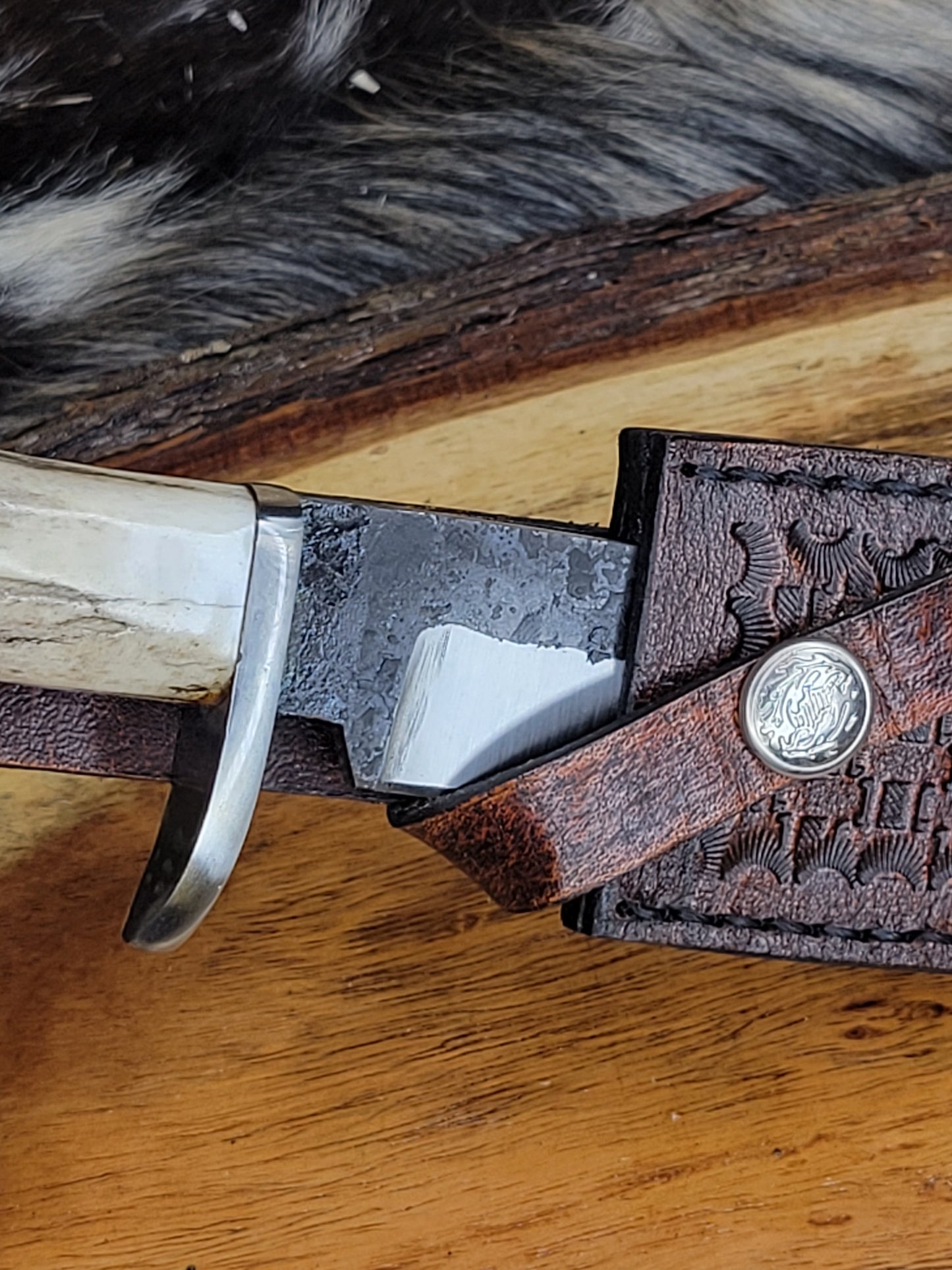 Cuchillo Roseta Cuerno De Venado 7