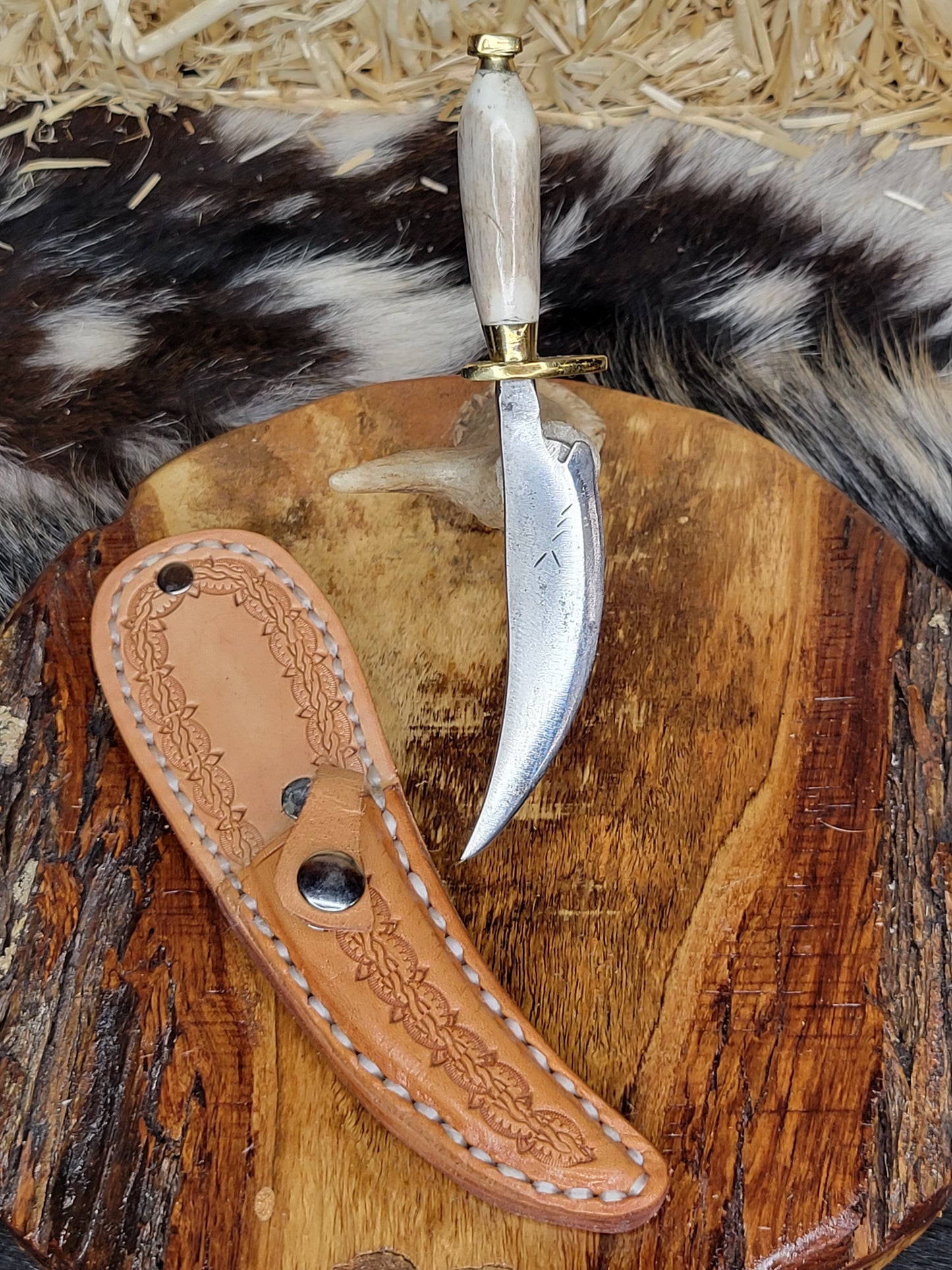 Cuchillo Pata De Gallo Cuerno De Venado