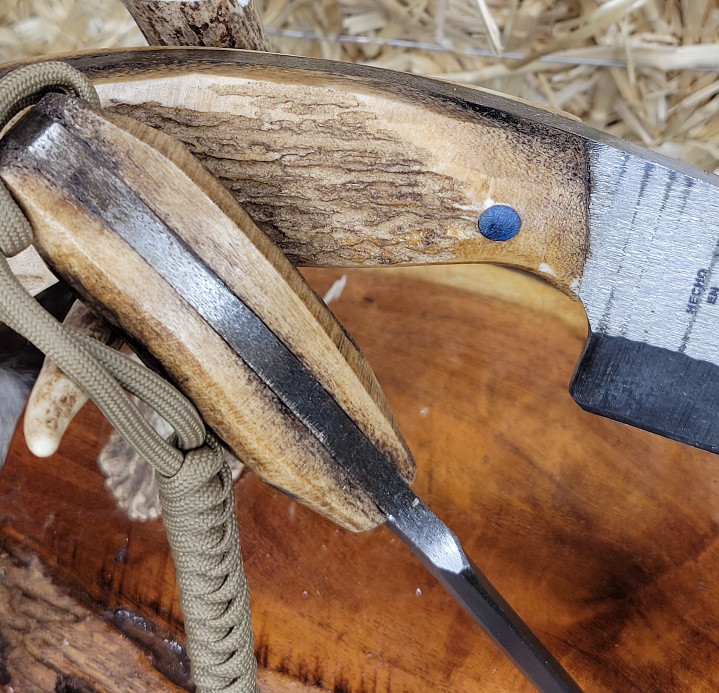 Cuchillo Doble C9 Cuerno De Venado