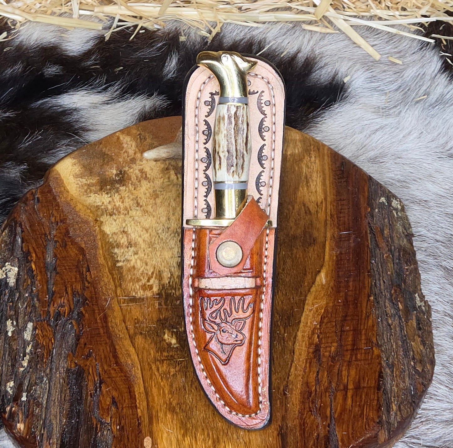 Cuchillo Torneado Cabeza de Aguila B6