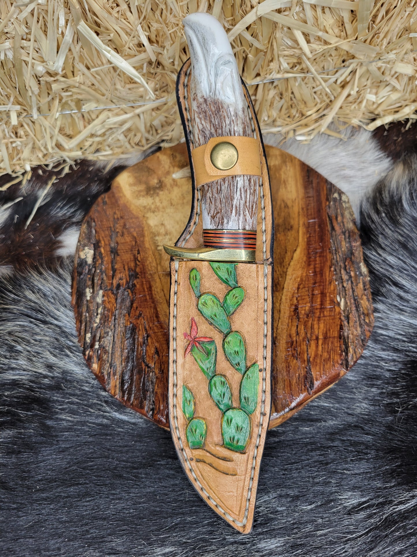Cuchillo De Lima Aguila Cuerno De Venado 6