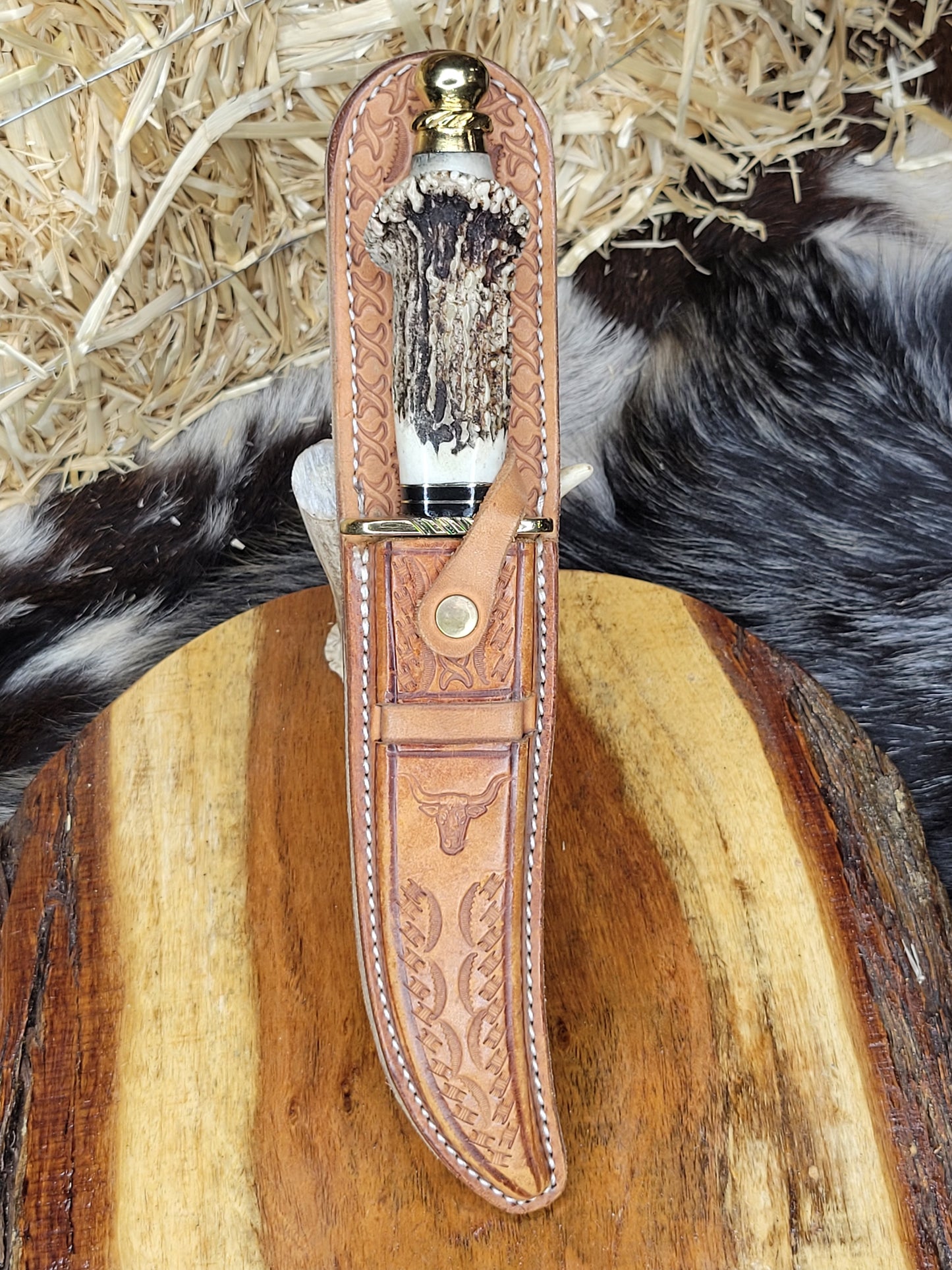 Cuchillo De Lima Roseta Cuerno De Venado 9