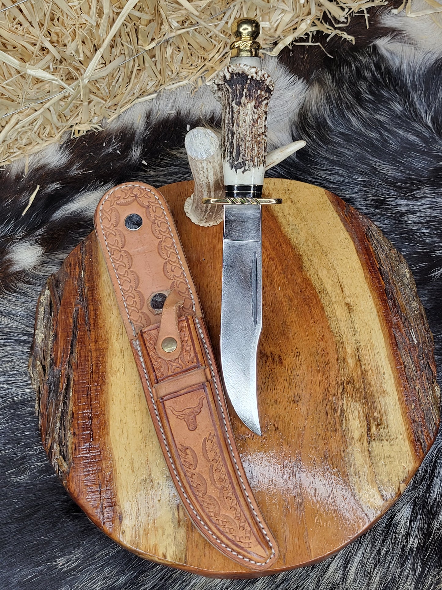 Cuchillo De Lima Roseta Cuerno De Venado 9