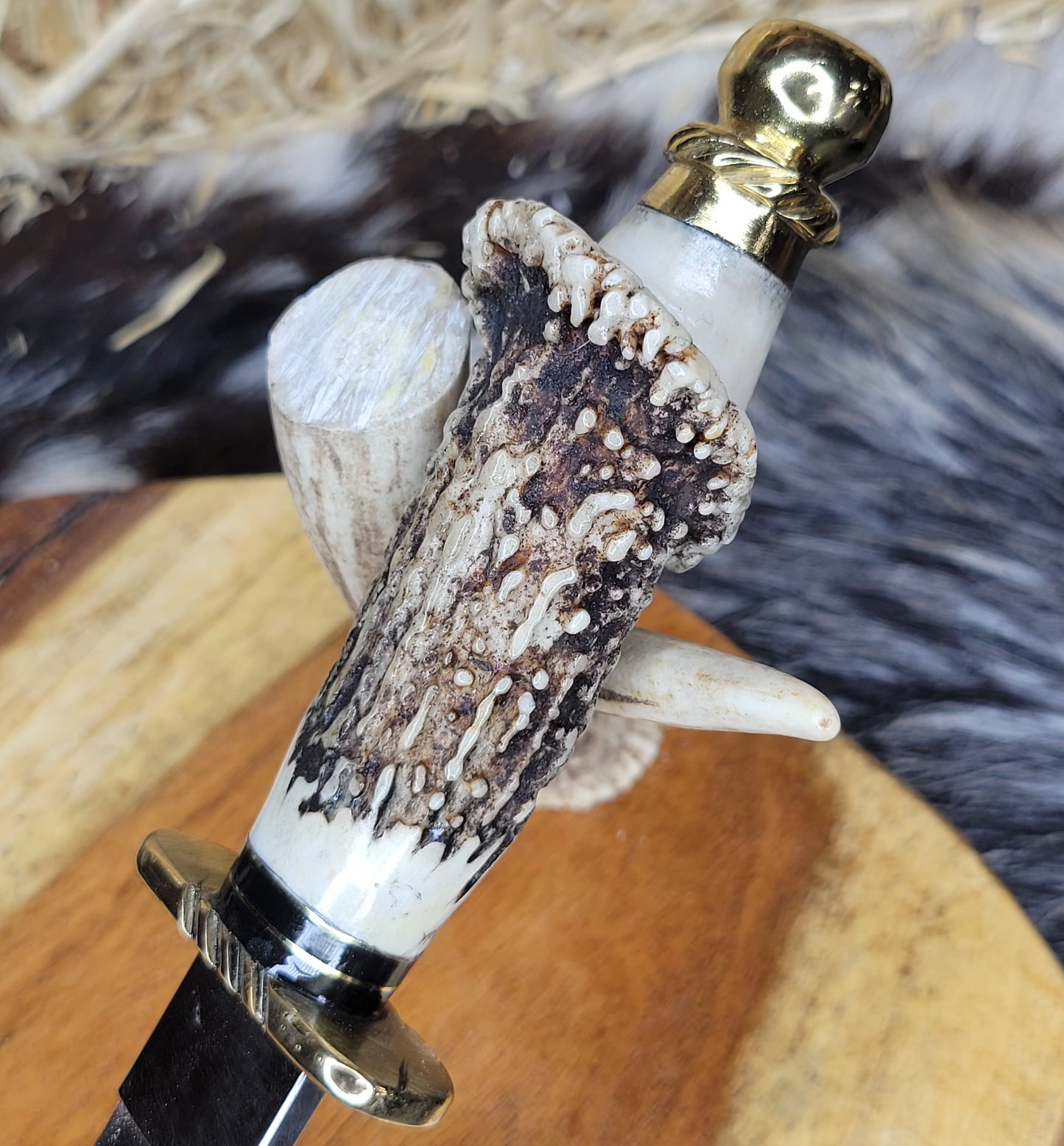 Cuchillo De Lima Roseta Cuerno De Venado 9