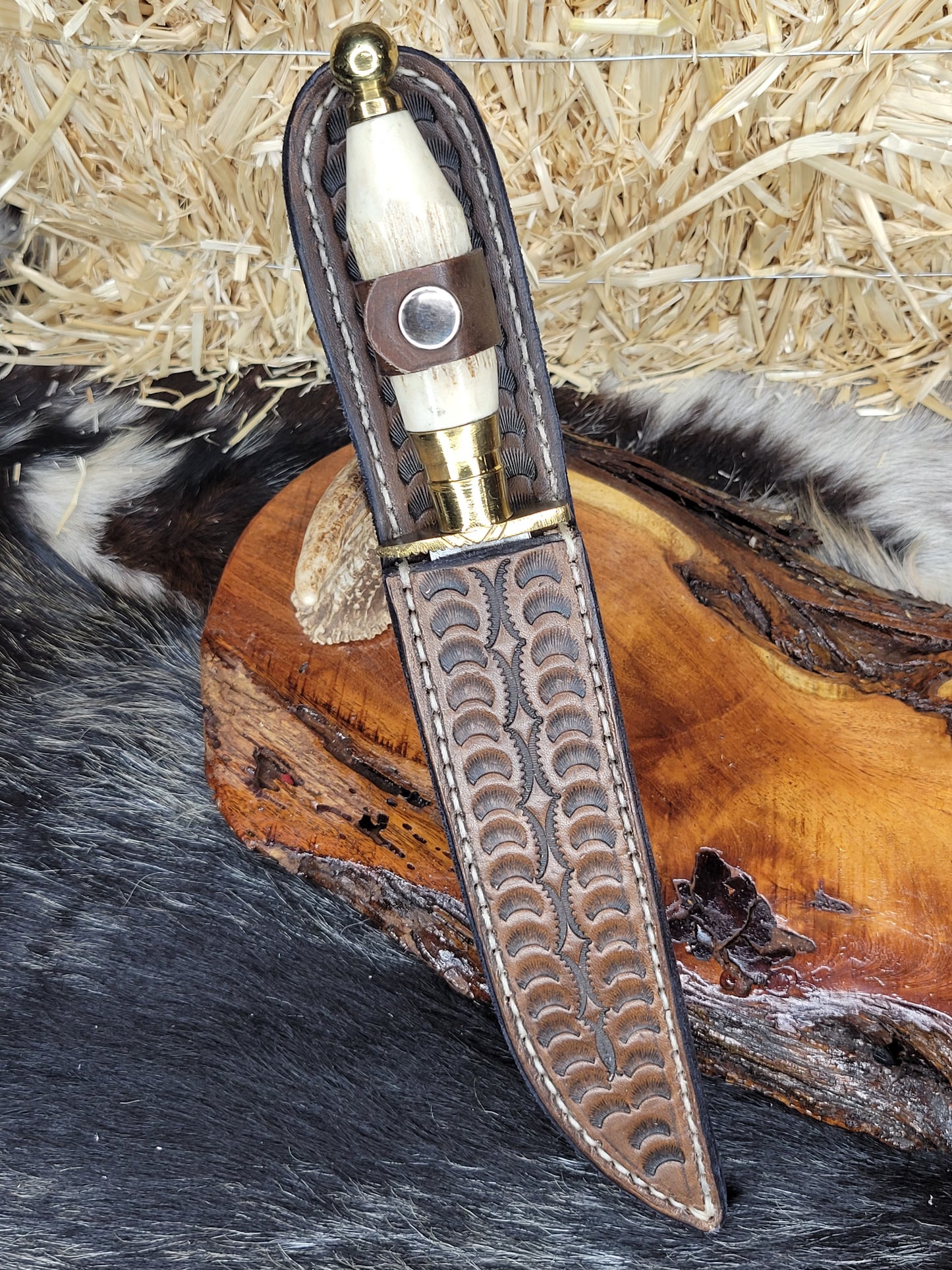 Cuchillo De Lima De Cuerno De Venado 14
