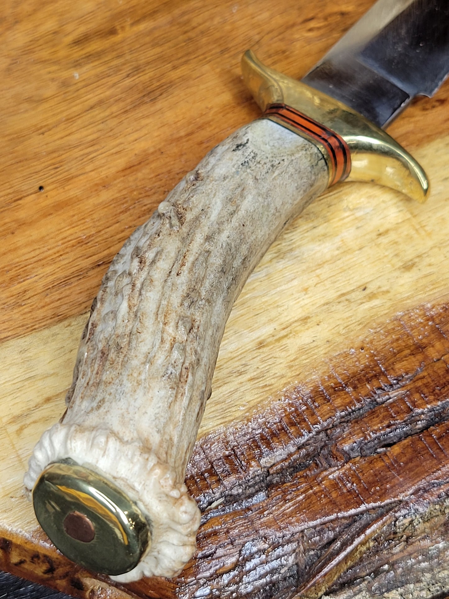 Cuchillo De Lima Cuerno De Venado Con Roseta 46