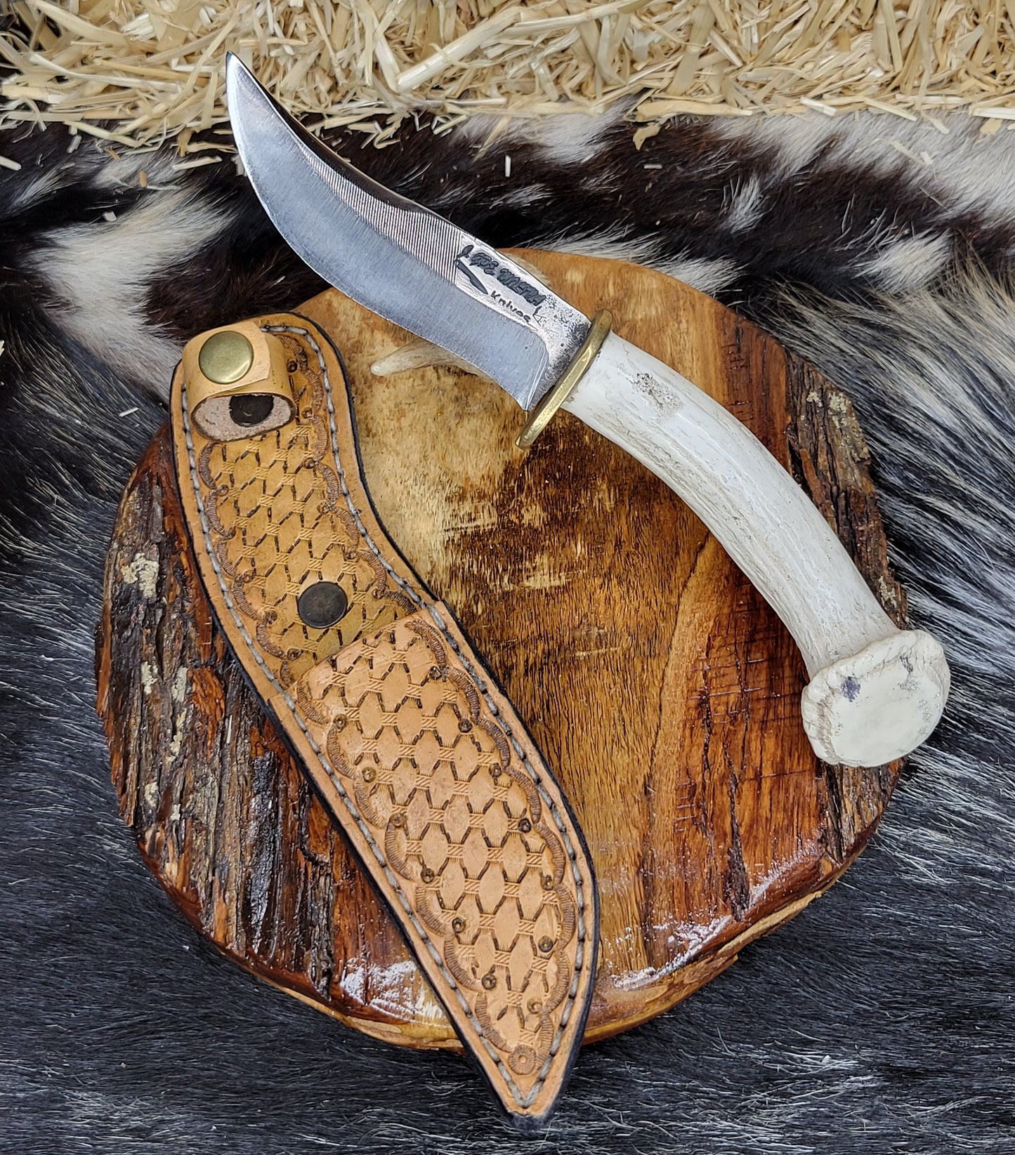 Cuchillo Cuerno de Venado Con Roseta 5