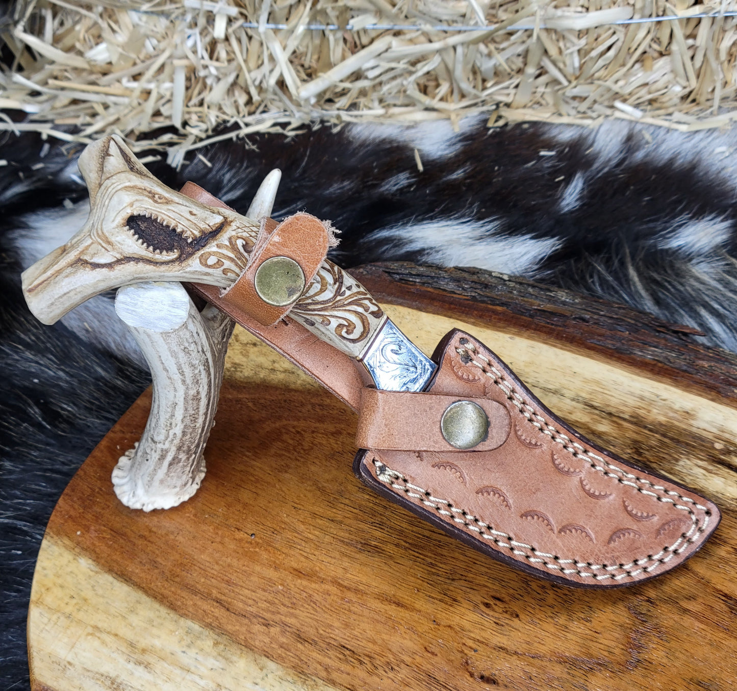 Cuchillo Tiburon Cuerno De Venado 87