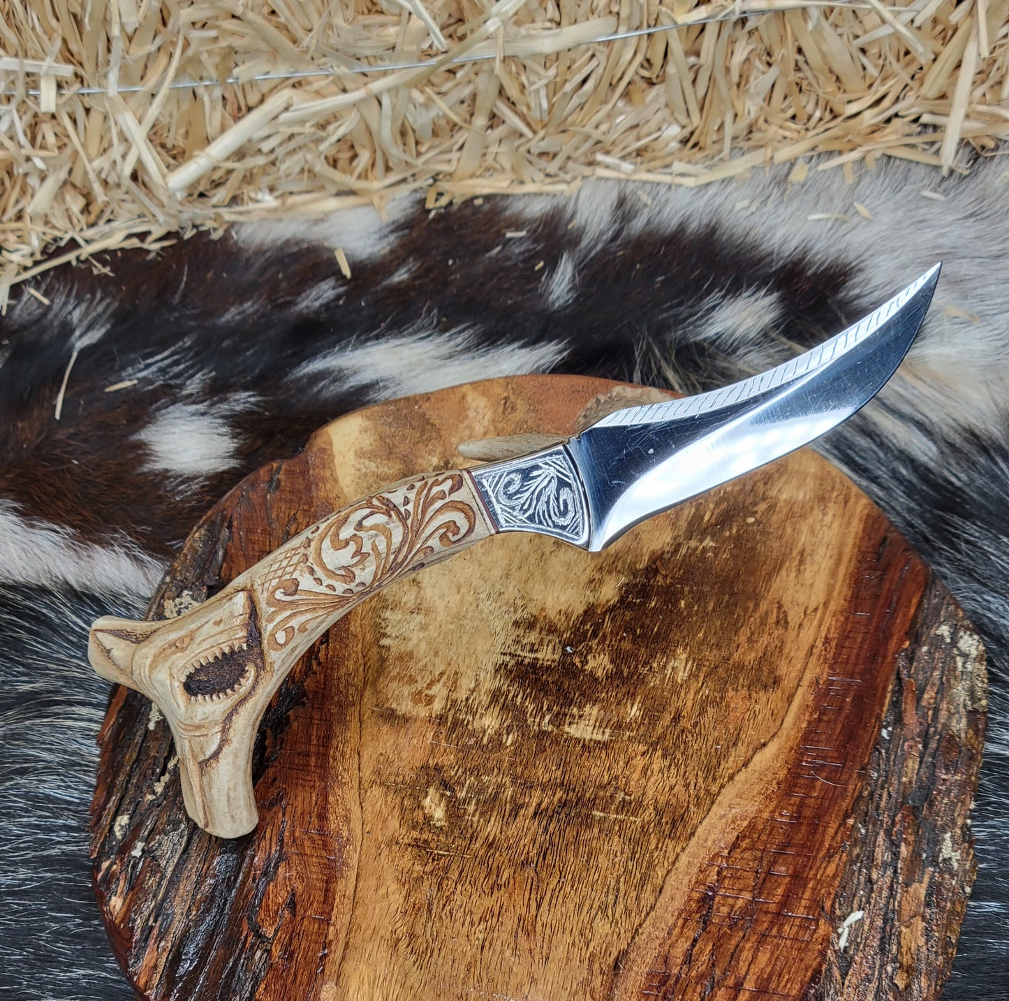 Cuchillo Tiburon Cuerno De Venado 87