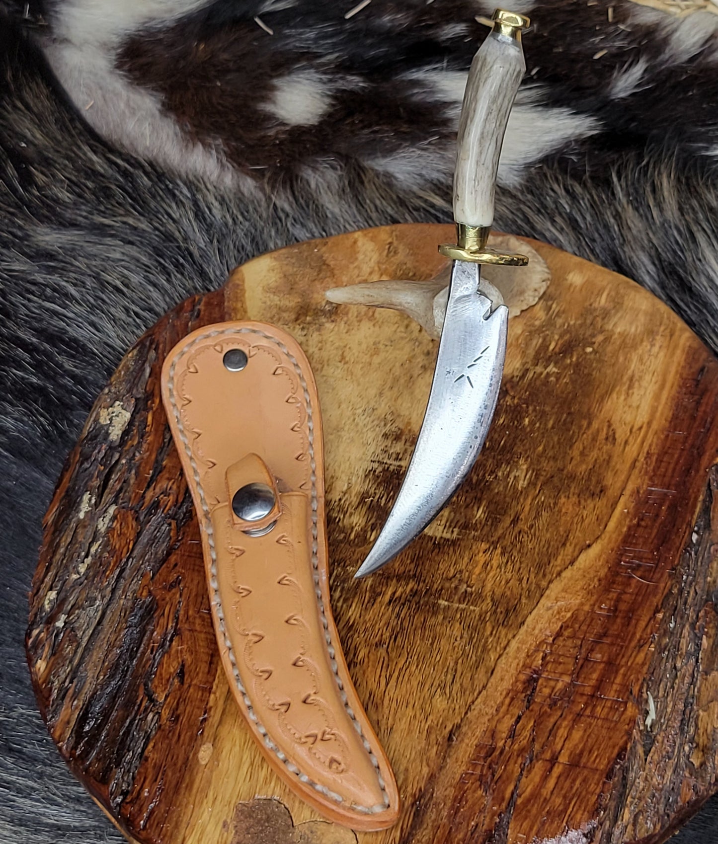 Cuchillo Pata De Gallo Cuerno De Venado