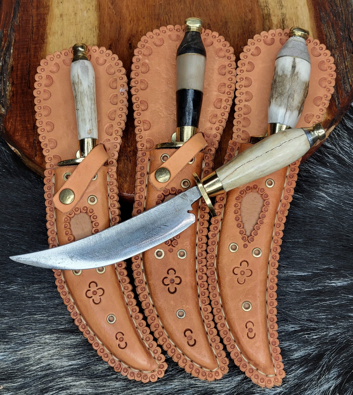 Cuchillos Pata De Gallo Cuerno De Venado Y Toro