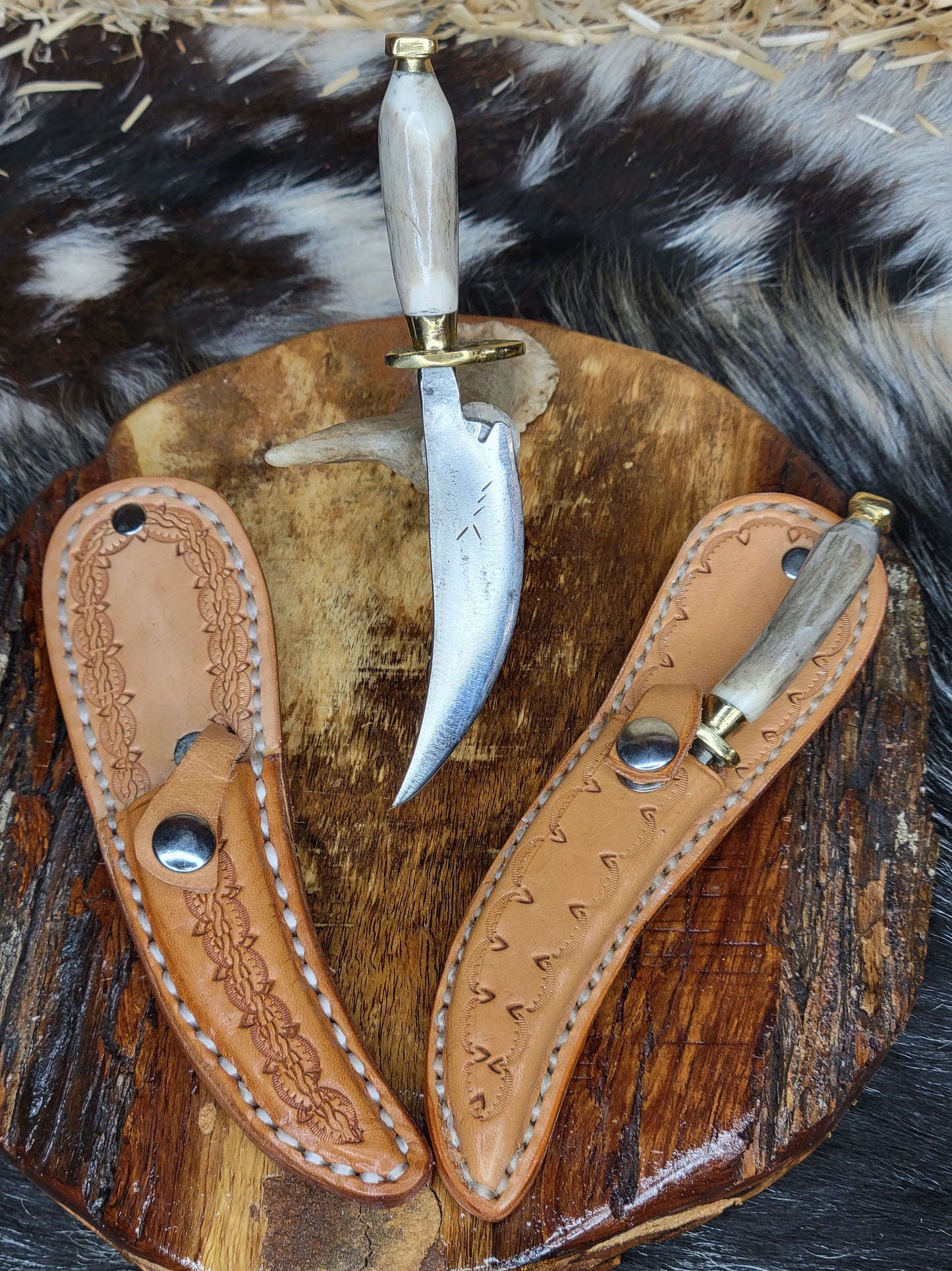 Cuchillo Pata De Gallo Cuerno De Venado