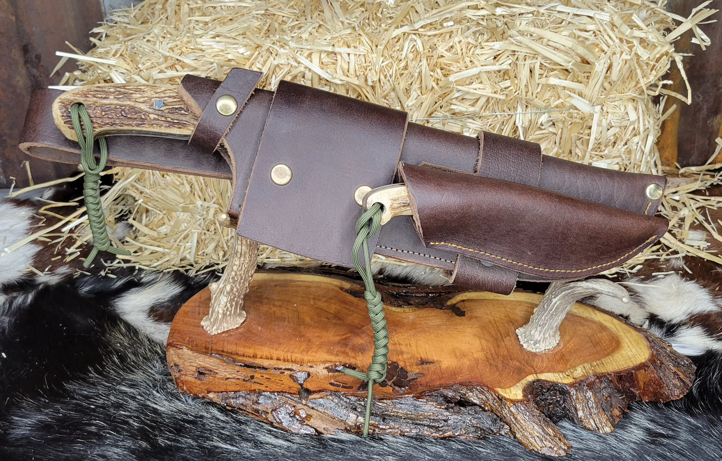 Cuchillos Doble C8 Cuerno De Venado