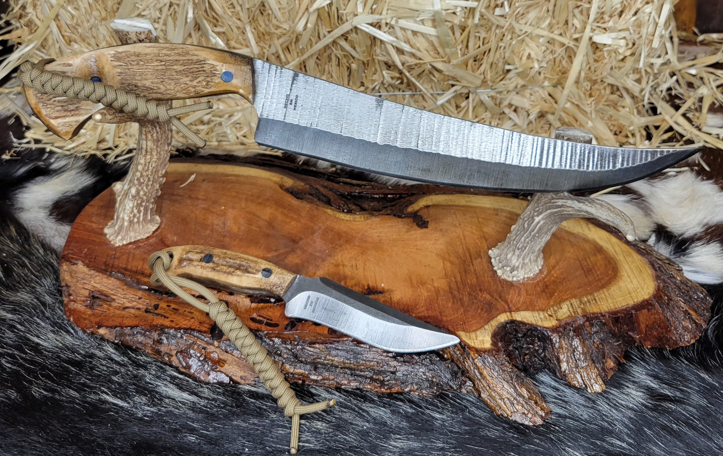 Cuchillo Doble C9 Cuerno De Venado