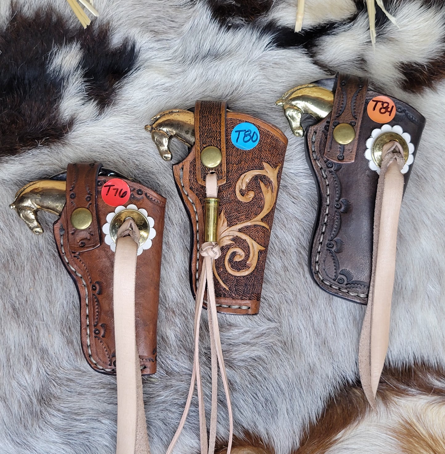 Tranchetes De Caballo Estilo Revolver