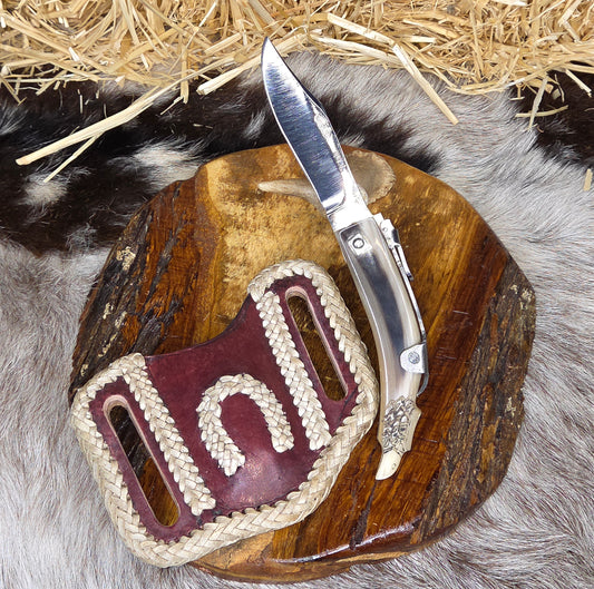 Navaja Cuerno de Toro Cabeza de Aguila N6