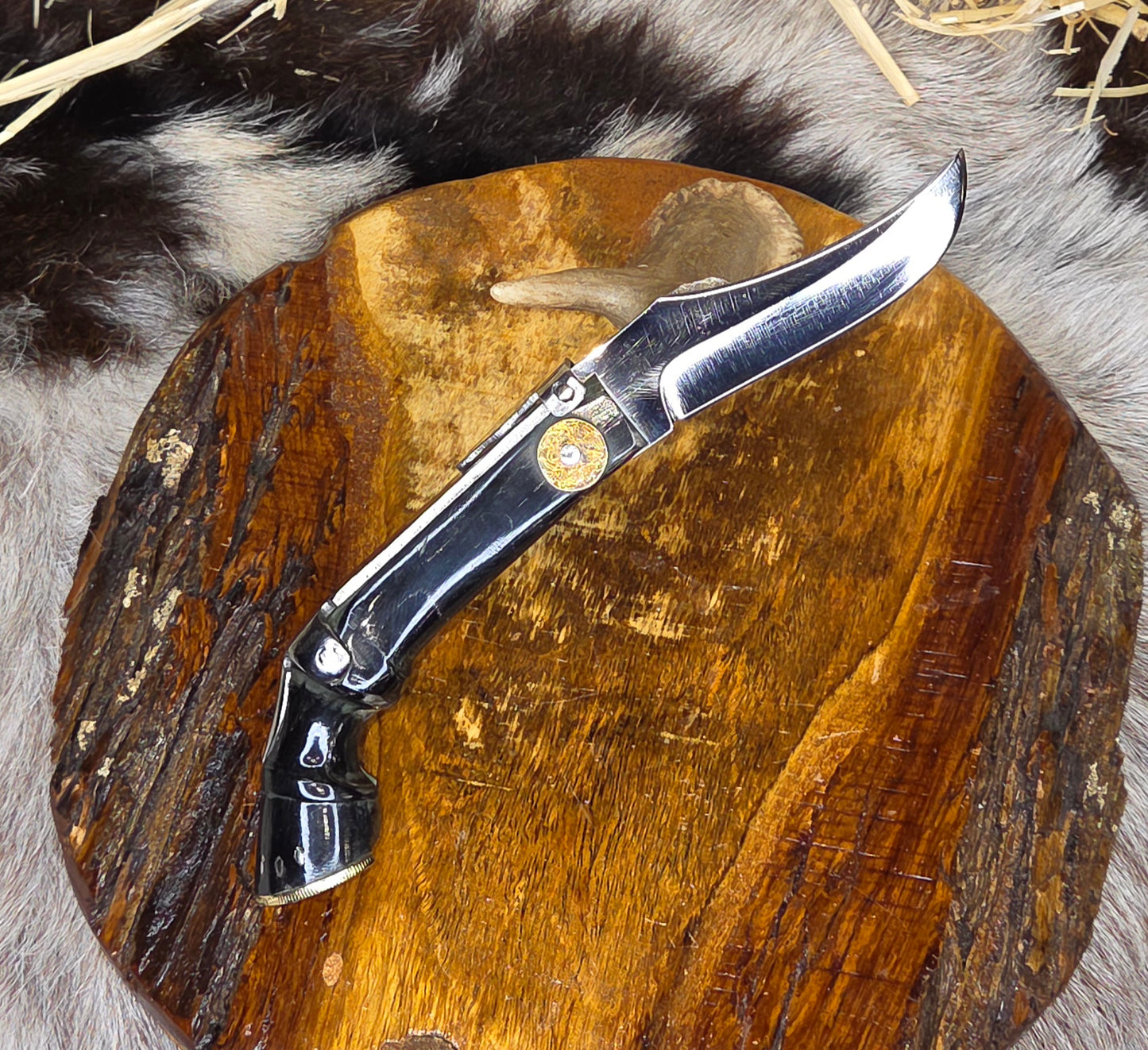 Navaja Pata de Caballo Cuerno de Toro N10
