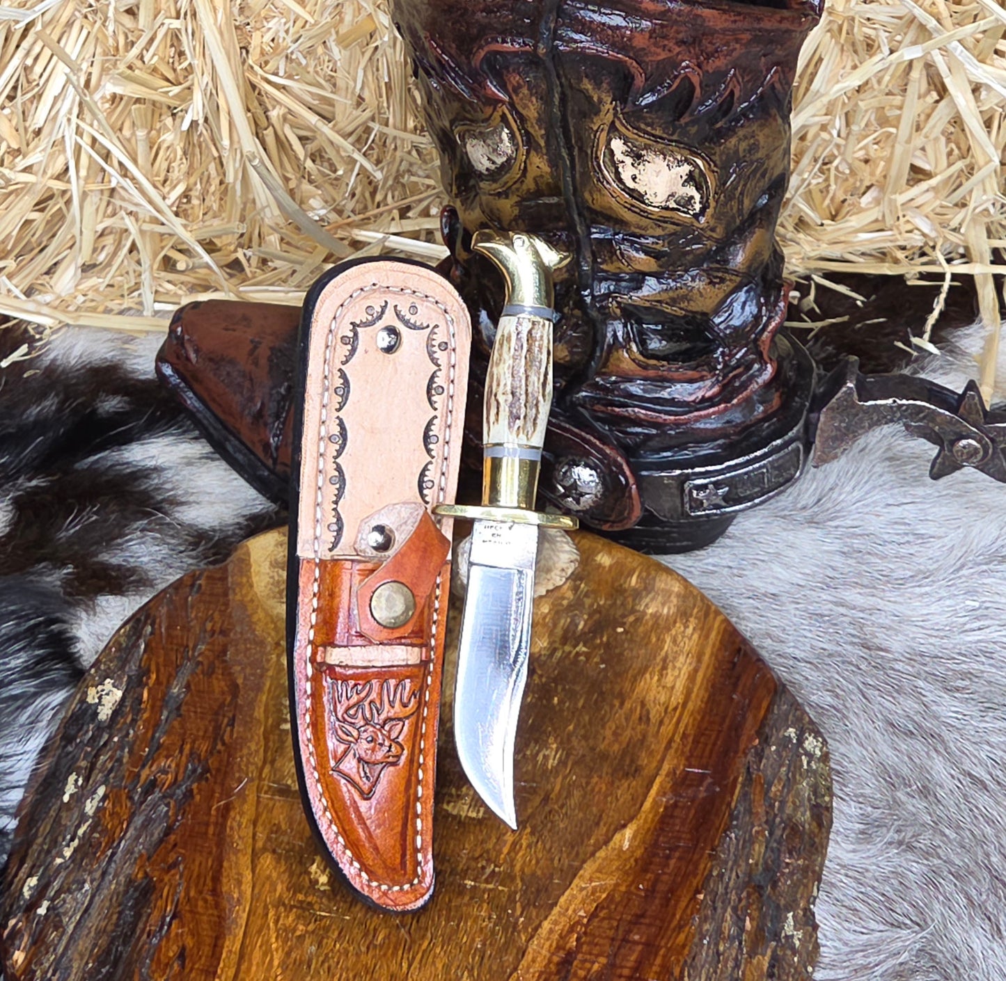 Cuchillo Torneado Cabeza de Aguila B6