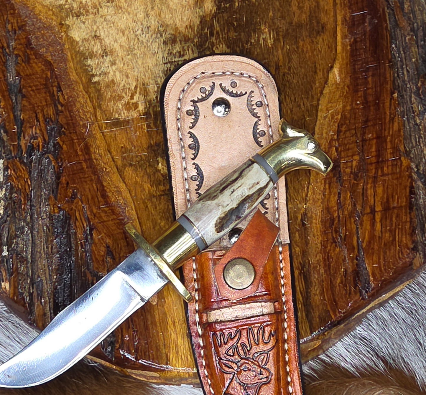 Cuchillo Torneado Cabeza de Aguila B6